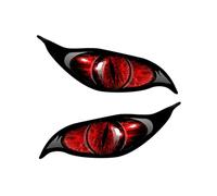 Stickers - Car Evil Eye Stickers | Reflective Decal Mirror With Scary Eyes | Terrifying Eye Reflective Car Decal | 2 Terrifying Car Stickers For Night Driving | Windshield Decoration