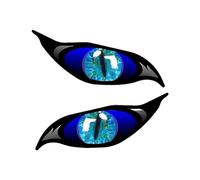Stickers - Car Evil Eye Stickers | Reflective Decal Mirror With Scary Eyes | Terrifying Eye Reflective Car Decal | 2 Terrifying Car Stickers For Night Driving | Windshield Decoration