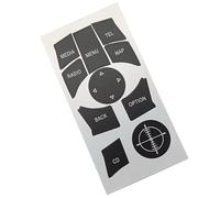 Stickers Compatible with for X6 E71 E72 2010-2015 Car Center Console Multimedia CD for Radio Menu Tel Map Switch Button Sticker Decal