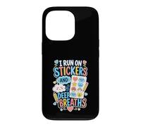 Stickers Deep Breaths Self Care Case for iPhone 13 Pro