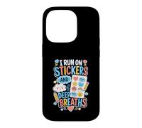 Stickers Deep Breaths Self Care Case for iPhone 14 Pro