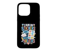 Stickers Deep Breaths Self Care Case for iPhone 15 Pro Max