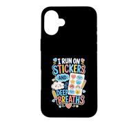 Stickers Deep Breaths Self Care Case for iPhone 16 Plus