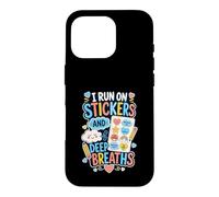 Stickers Deep Breaths Self Care Case for iPhone 16 Pro