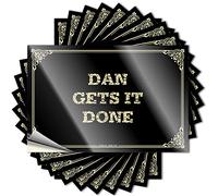 Stickers Door Scratch Resistant Decals, Cute Matte Print for Phone Case Microfiber | Bedroom Door Decor Uv Proof Pack Dan Gets It Done(6X9CM)