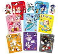 Stickers for Boys Girls- 16 Sheet Art Craft Make a Face DIY Stickers for Kids Make Your Own Personalized Sticker for Birthday Party Supplies Favors Bag Stuffing Gift Pinata Fillers Lucky Dip Prizes