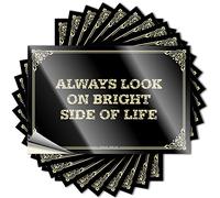 Stickers for Car Always Look On Bright Side of Life Stickers Stickers Funny Adult Funny Garage Signs for Men (Color : Colour, Size : 6X9CM)