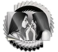 Stickers for Car Two Women Whispering Secrets to Each Other Sticker 10Pcs Prank Stickers Toolbox Stickers and Decals(8X12CM)