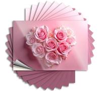 Stickers for Cars A Bouquet of Pink Roses On A Background Sticker 10Pcs Car Window Stickers Sticker for Cars(6X9CM)