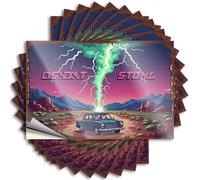 Stickers for Cars Desert Storm: A Thunderous Journey Through The Wild West Stickers 10Pcs Car Stickers Christmas Prank Stickers for Adults(8X12CM)