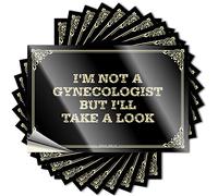 Stickers for Cars I'm Not A Gynecologist But I'll Take A Look Stickers Inappropriate Stickers Bumper Sticker (Color : Colour, Size : 6X9CM)