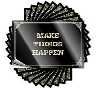 Stickers for Cars Make Things Happen Stickers Funny Kitchen Signs Cave Door Sign(6X9CM)