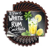 Stickers for Cars Port White Rum Cocktail: A Refreshing Mint Lemonade Blend Stickers 10Pcs Men Cave Decor Tool Box Stickers(12X18CM)