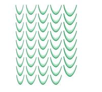 Stickers for French Nails, Moon Shape Nail Design | 3D Fingertip Stickers Manicure Accessories Self-Adhesive