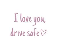 Stickers for Rearview Mirror, Car for Safe Driving, Sticker I Love You for Windshield and Mirror - For Trucks Motorcycles Sedans SUV Pick-Up Scooter Dashboard Window Guide