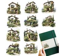 Stickers for Scrapbooking Book Journal Stickers - 20pcs Nature Japanese Landscape Paper Sticker DIY Craft Supplies Decorative Art Stickers Aesthetic Stickers