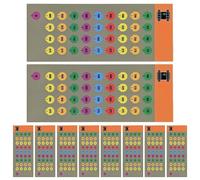 Stickers for Turret Viewfinder - 10 Sheets of Reference Point Sticker, Adhesive Labels, Turret Sheets with Strong Adhesion, Indicator Labels for Outdoor Sports Games