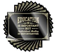 Stickers for Your Car Education is Important But Individual Medley is Importanter Stickers Tool Box Stickers Car Window Stickers(12X18CM)