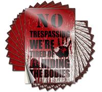 Stickers for Your Car No Trespassing We are Tired of Hiding The Bodies Funny Sticker 10 Pcs Funny Car Sticker Stickers for Your Car(12X18CM)
