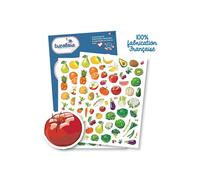 Stickers - Fruits - Vegetables - Food - Nourishment - 126 pieces