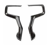 Stickers Inner Car Interior Steering Wheel Decoration Cover For Tahoe 2021 Up For Suburban 2020 For Chevrolet For Silverado 2019 Interior Trim(A black wood grain)