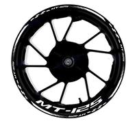 Stickers Motorcycle Accessories Wheel Stickers Sports Wheel Edge Stickers Wheel Stripe Reflective Film for MT-125 MT125(Color19)
