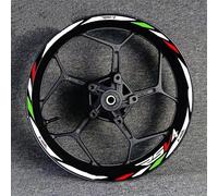 Stickers Motorcycle Reflective Rim Decals Wheel Stickers Set Modification Stickers for Aprilia RSV4 R/RR RSV4 RF RSV4 RFW(Color12)