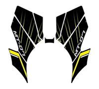 Stickers Motorcycle Side Fuel Tank Protector Sticker For MT 07 MT07 MT-07 Oil Pad Decorative Decal Motorbike Gas Fuel Tank Protector Pads(Color 5)
