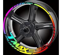 Stickers Motorcycle Wheel Sticker Inner Rim Protection Decal Decorative Film for Tmax 530 500 560 Tmax530 Tmax500(Color19)