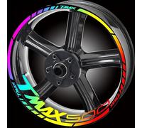 Stickers Motorcycle Wheel Sticker Inner Rim Protection Decal Decorative Film for Tmax 530 500 560 Tmax530 Tmax500(Color9)