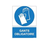 Stickers or Sign Mandatory PPE 15 x 20 cm - Safety Signage - Compliant Personal Protective Equipment Display - (Stickers, Blouse)
