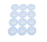 Stickers Paper Self Adhesive Round 72pcs Gender Reveal Team Boy Girl