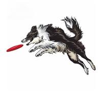 Stickers Personality Car Stickers Border Collie Modeling Decal PVC Windshield Waterproof Decal Self-Adhesive Cars Sticker Decor(Border Collie-01)