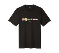 Stickers Print T-Shirt - male - Paul Smith - T-Shirts - Black - 2XL - Tops 2XL