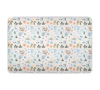 Stickers Style Flower Colorful Extra Large Resuable Bed Underpads Waterproof Washable Bed Pad Portable Bed Liners for Infant Toddler , 52" L x 34" W