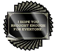 Stickers Tiki Bar Decorations Custom Stickers, Wall Waterproof I Hope You Brought Enough for Everyone. for Hydro Flask | Funky Vinyl Decals for Men Holiday Gift(8X12CM)