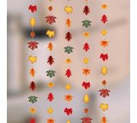 Stickers4 - Autumn Decorations - 5 x 1.2m Hanging Autumn Leaves Autumn Window Stickers - Double Sided Window Stickers