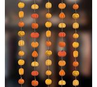 Stickers4 - Autumn Decorations - 5 x 1.2m Hanging Autumn Pumpkin Autumn Window Stickers - Double Sided Window Stickers