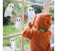 Stickerscape Cute White Ghosts Window Sticker Pack