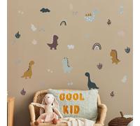 Stickerscape Dinosaur Wall Stickers (Dinosaurs and Rainbows) | Nursery Wall Stickers, Dino Wall Decals, Dinosaur Wall Decor, Dinosaur Themed Bedroom | Easy to Apply, Cleanly Removable