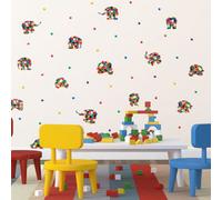 Stickerscape Elmer Wall Sticker Pack Children's Bedroom Nursery Playroom Décor Self-Adhesive Removable