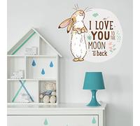 Stickerscape Guess How Much I Love You Wall Stickers (Moon & Back - Little Nutbrown) | Nursery Wall Stickers, Woodland Wall Stickers, Nursery Wall Decor| Easy to Apply, Cleanly Removable