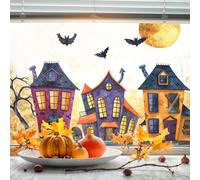 Stickerscape Halloween Haunted Village Window Stickers (Regular Size)
