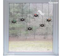 Stickerscape Halloween Spiders On A String Window Stickers