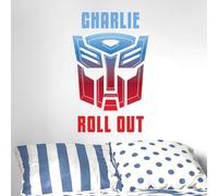 Stickerscape Official Transformers Wall Stickers Boy's Bedroom Accessories Wall Art Wall Decor Decepticons Optimus Prime Megatron Bumblebee Large Vinyl Stickers (Personalised Autobots - Large)