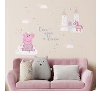 Stickerscape Once Upon A Dream Peppa Pig (Large Size) Children's Bedroom Playroom Décor Self-Adhesive Removable