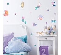 Stickerscape Peppa and Friends Mermaid Wall Sticker | Perfect for A Childs Bedroom, Playroom Or Nursery | Easy to Apply | Official Peppa Pig Sticker Range
