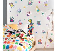 Stickerscape Peppa & Friends Wall Sticker Pack Children's Bedroom Nursery Playroom Décor Self-Adhesive Removable