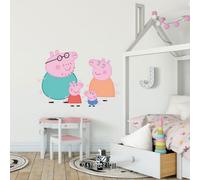Stickerscape Peppa Pig Family Wall Sticker (Large Size) Children's Bedroom Playroom Décor Self-Adhesive Removable