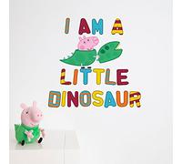 Stickerscape Peppa Pig George Wall Stickers (George is A Dinosaur - Regular Size)| Official Peppa Pig Wall Decal, Wall Decor | Easy to Apply, Cleanly Removable